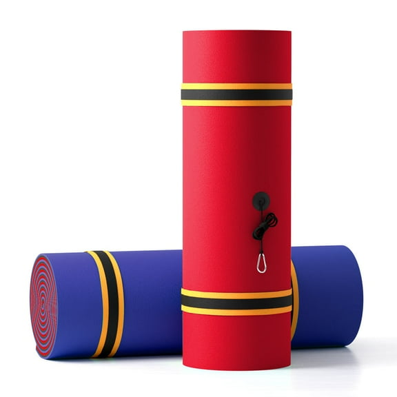 Floating Island For Lakes or Pools - 18 X 6 FEET (BLUE/BLACK/RED)