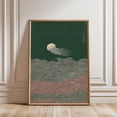 Floating Jellyfish Japanese Line Art Illustration Home Decor Office ...