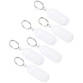 thumbnail image 1 of Floating Key Ring 6 Pcs Keychain Keyring Car Keychains for Keys Keyrings Abs Alloy Work White, 1 of 6