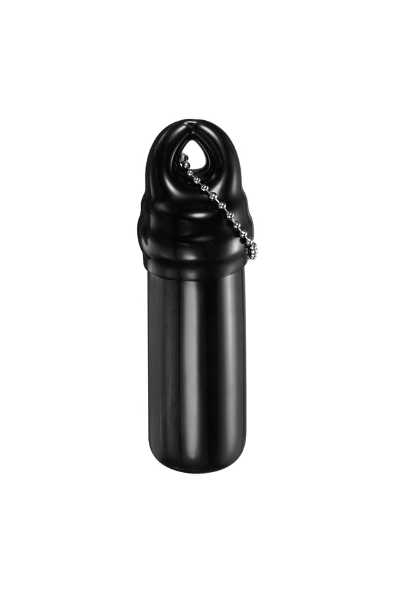Floating Keychain, Float Key Ring Holder with Waterproof Container, Float Key Pendant for Boating, Fishing, Water Sports, Black