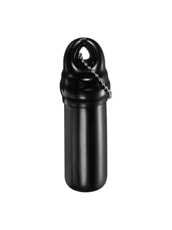 Floating Keychain, Float Key Ring Holder with Waterproof Container, Float Key Pendant for Boating, Fishing, Water Sports, Black