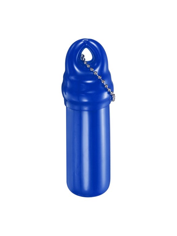 Floating Keychain, Float Key Ring Holder with Waterproof Container, Float Key Pendant for Boating, Fishing, Water Sports, Blue