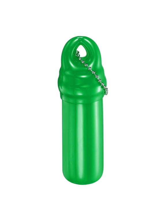 Floating Keychain, Float Key Ring Holder with Waterproof Container, Float Key Pendant for Boating, Fishing, Water Sports, Green