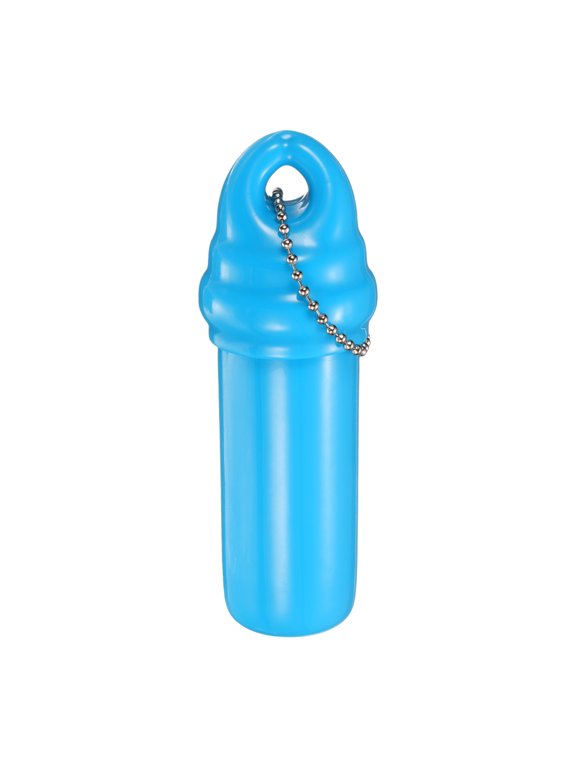 Floating Keychain, Float Key Ring Holder with Waterproof Container, Float Key Pendant for Boating, Fishing, Water Sports, Sky Blue