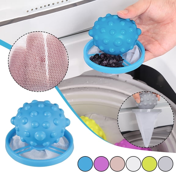 Floating Lint Hair Catcher for Washing Machine, Removes Hair, Pet Fur, Reusable, Easy to Clean, Protects Drain, for Laundry
