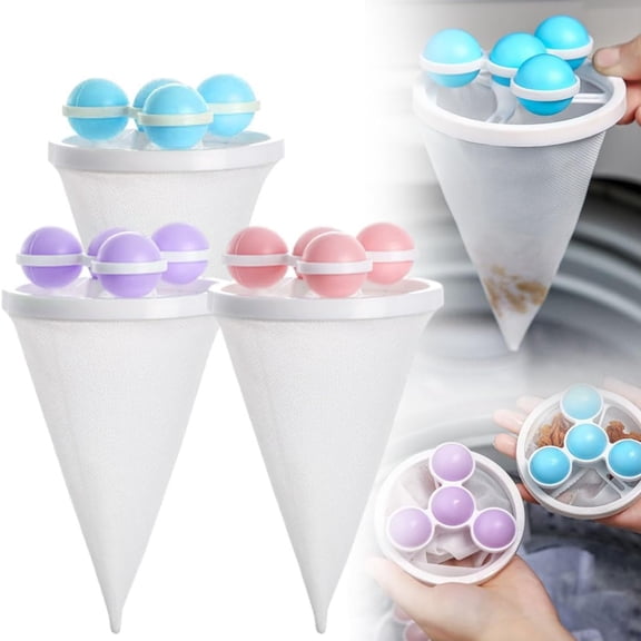Floating Lint Mesh Bag, 2026 New Reusable Lint Catcher for Washing Machine, Hair Mesh Bag for Dog & Cat Hair Laundry (1Pc,Random)