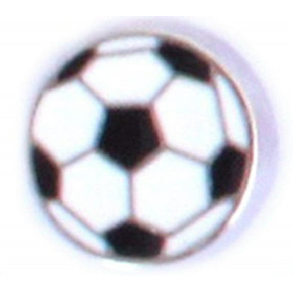 Floating Locket Charm (Soccer Ball)