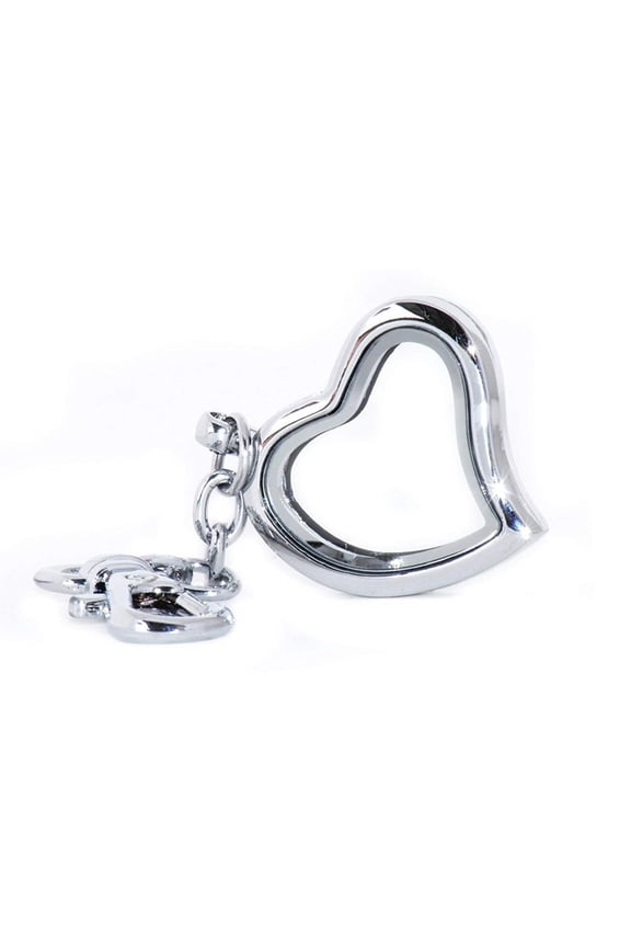 Floating Locket (Silver Heart Key Chain) by BG247