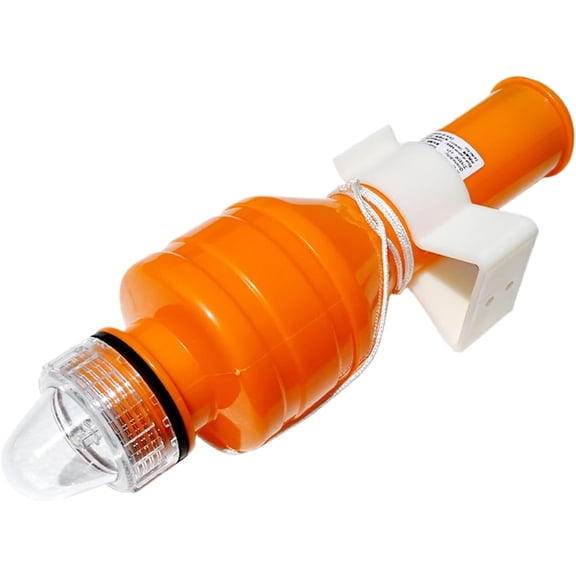 Floating Marine Safety Light with Water-Activated LED Strobe, Lifebuoy Light for Boating