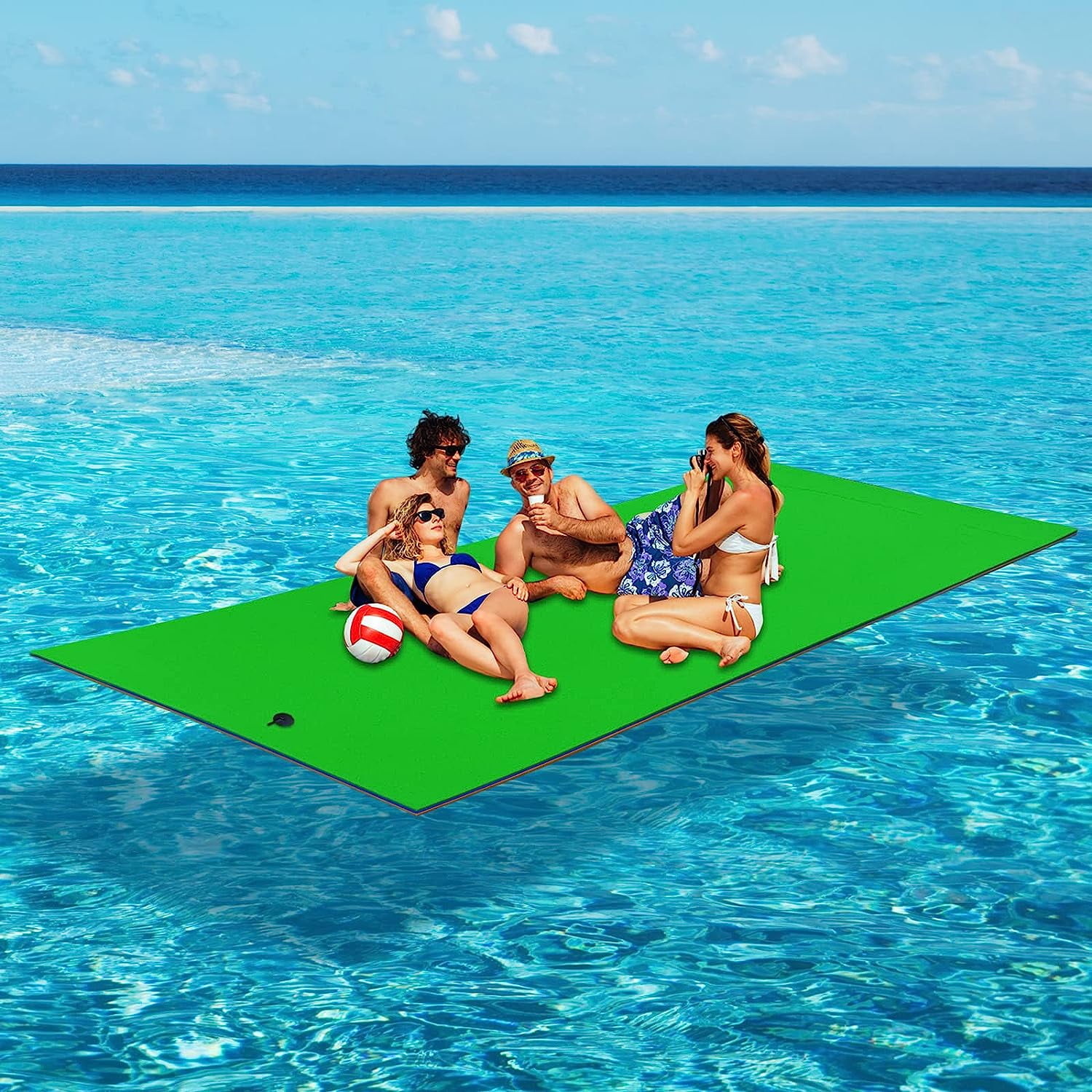 Floating Mat, Linor 9 X 6Ft Water Floating Mat Pad for 46 Adults