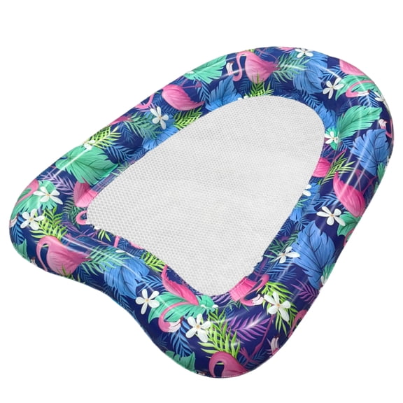Floating Mesh Pool Chair, Inflatable Pool Floats Lounger, Comfortable Air Floating Bed Mattress Water Hammock with Mesh Center Seat for Adults Summer Party, 1PC
