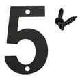 thumbnail image 1 of Floating Metal House Numbers | Modern Address Sign for Home Mailbox Garage | Weatherproof Rustproof Outdoor Numerals with Screws | Easy Install Kit Included | Large 3 Inch | Single Piece | Black, 1 of 1