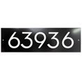 thumbnail image 1 of Floating Modern 3" Number Horizontal Address Plaque (5 characters) - Black/White, 1 of 5