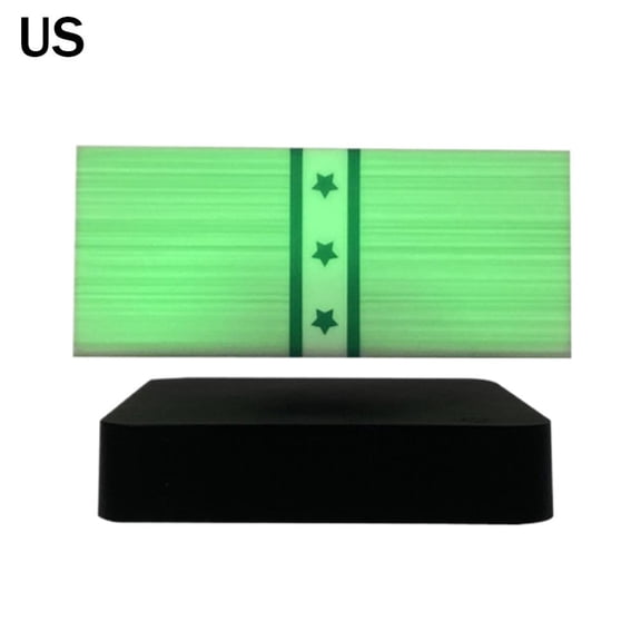 Floating Money Lamp Magnetic Levitation Dollar Night Light with 3-Color LED, 360 Rotating Desk Gadget for Game Room Office Man Cave