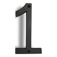 thumbnail image 1 of Floating Mount Colonial Cast Iron House Address Number, Rustic House Numbers, Number 1, 6.5 inches, Matte Black, KE-CL6-1, 1 of 5