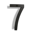 thumbnail image 1 of Floating Mount Colonial Cast Iron House Address Number, Rustic House Numbers, Number 7, 6.5 inches, Matte Black, KE-CL6-7, 1 of 5