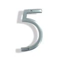 thumbnail image 1 of Floating Mount Shadow House Address Number, Modern Metal Numbers for Mailbox, Gray, 6", HH-SDW6-SLV-5, 1 of 5