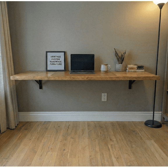 Floating Multipurpose Desk Purple Paint 50 Inches