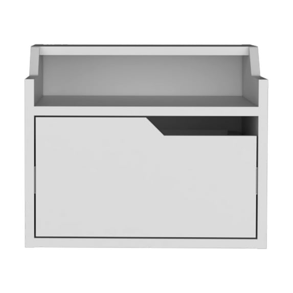 Floating Nightstand Chester, Bedroom, White