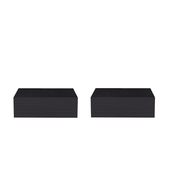 Floating Nightstands Set of 2 - Wall Mounted Bedside Tables for Bedroom(lxf)