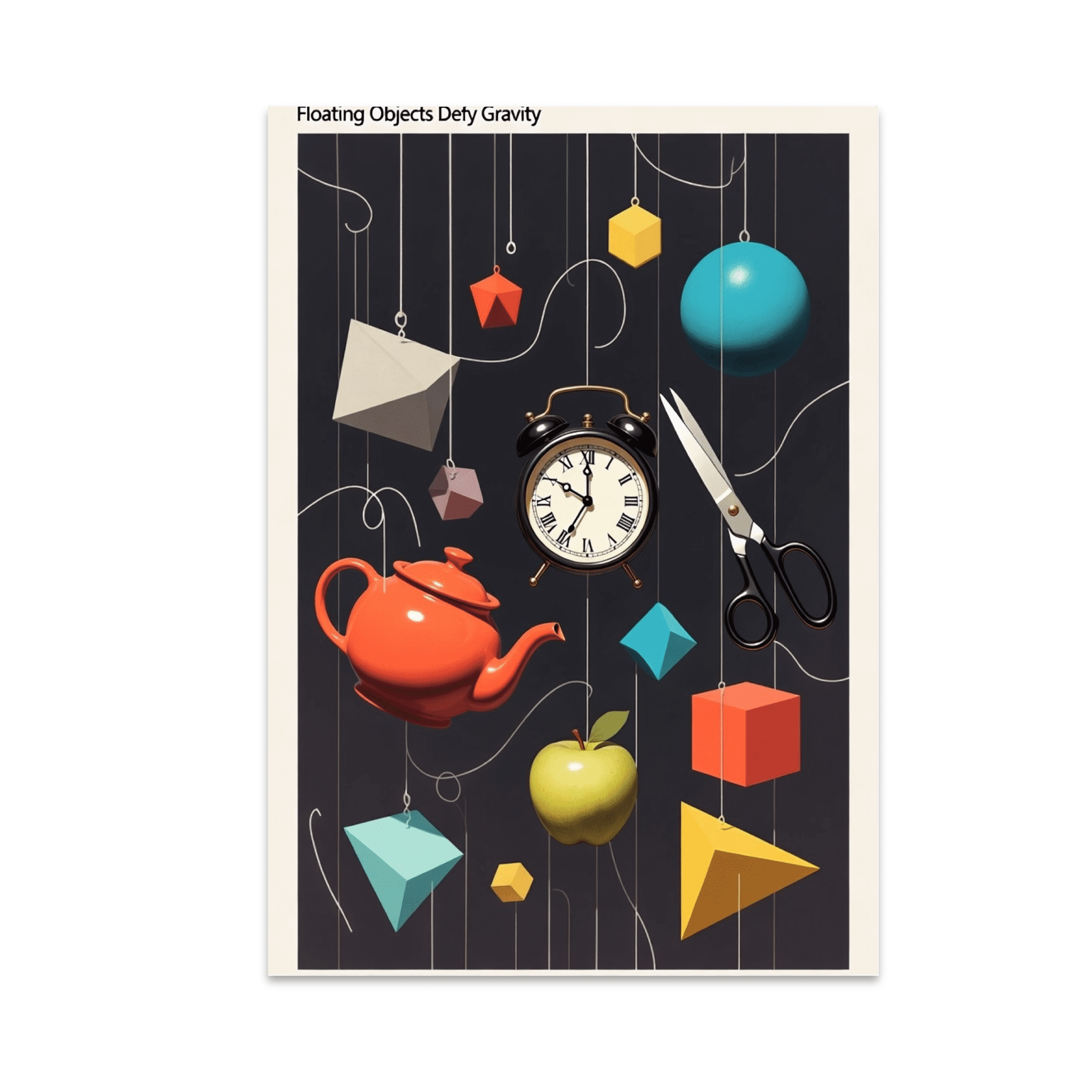 Floting Objets Floating Objects Defy Gravity - Surreal Art Enthusiast - 13x19 Poster ...