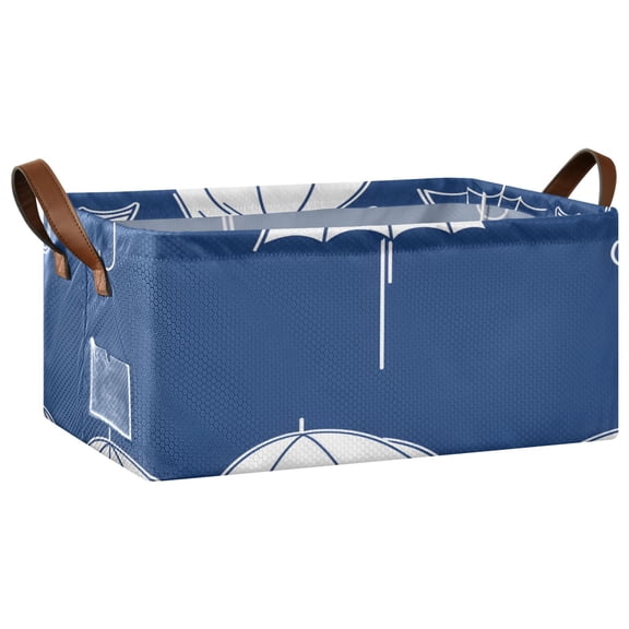 Floating Open Home Storage Bins Foldable Metal Frame Shelf Baskets 16.9x11.4x7.7in Water-Resistant