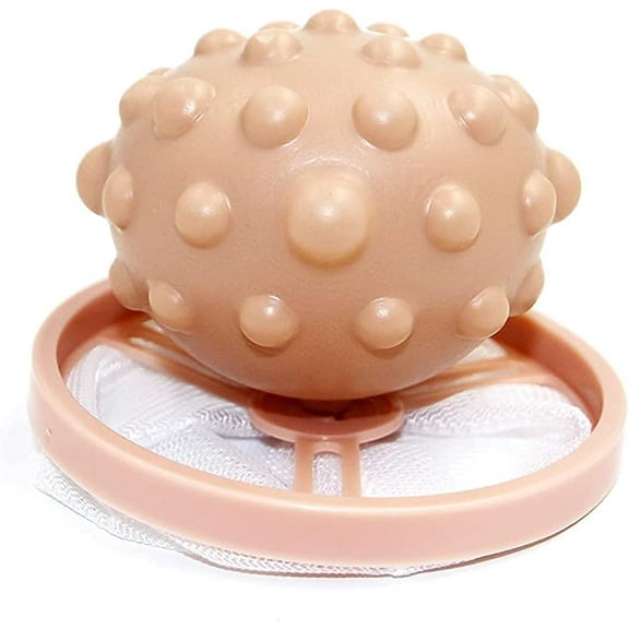 Floating Pet Fur Catcher Laundry Lint & Pet Hair Remover, for Washer (Rose)