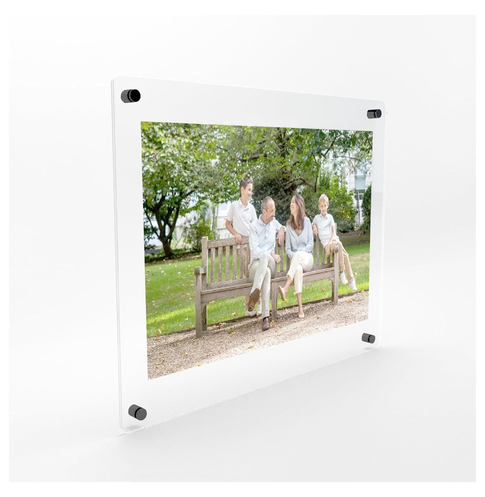 Floating Picture Frame 12x15, Double Panel Fits Art up to 9x12 inches