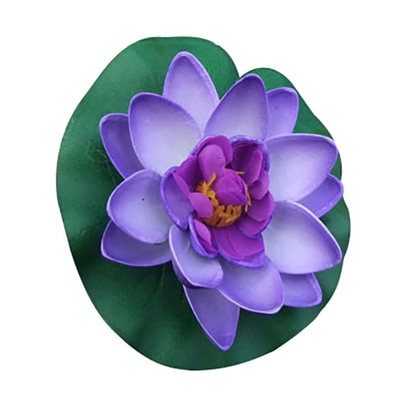 Floating Pond Decorations - Artificial Lotus Flowers & Leaves for Fish Tank, Home, and Water Lily Simulation - Mini DIY Lotus Pond Decoration