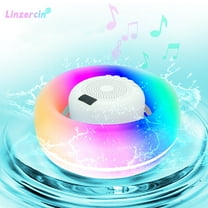Floating Pool Bluetooth Speakers with RGB LED,IPX7 Waterproof Stereo Sound Floating Speaker,Bluetooth Shower Speaker With Color Light,Portable Bluetooth Speaker for Outdoor swim camping party