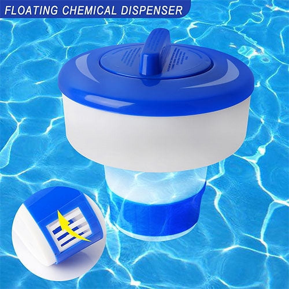 Floating Pool Chlorine Dispenser Chemical Holder Tablet Dispenser Floater For Indoor Outdoor