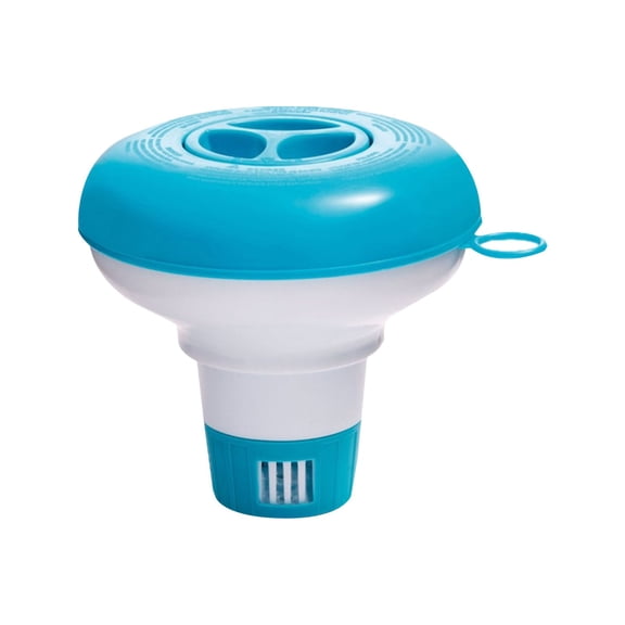 Floating Pool Chlorine Dispenser, Swimming Pool Chemical Floater, Adjustable Pool Tablet Dispenser, Spa Hot Tub Chlorine Floater, Pool Sanitizer Tablet Holder for Above-Ground Inground Pools
