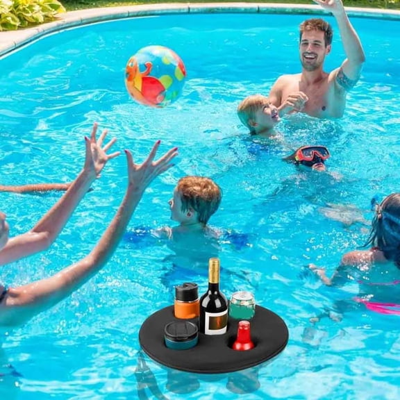 Floating Pool Cup Holder Pool Drink Float with 5 Holes Floating Tray