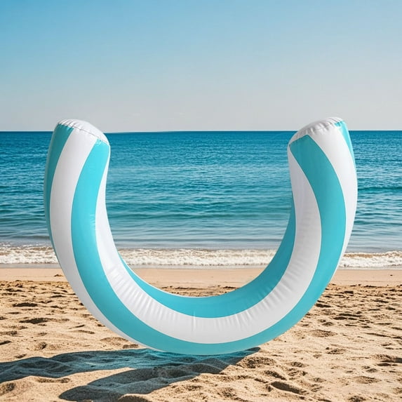 Swimming Pool Floats Adult Inflatable Curved Portable Lightweight Ideal for Ocean Lake BBQ Parties