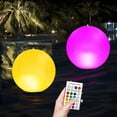thumbnail image 1 of Floating Pool Lights,14" Solar Pool Lights,Floating Glow Globe IP68 Waterproof, Solar Powered Swimming Pool Accessories, Large Floating Light Up Balls for Pool/ Pond /Party/Outdoor Decor (2PC), 1 of 9