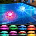 thumbnail image 1 of Floating Pool Lights, RGB Color Changing Pool Floating Lights Battery Operated with 7 Modes, Pool Lights That Float IP68 Waterproof, Pool LED Lights for Tub Pond Fountain Swimming Pool Decor, 1 of 7