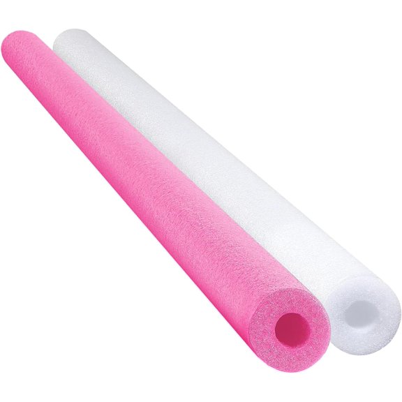 Floating Pool Noodles Foam Tube 2-Pack, Thick Hollow Noodles for Floating in The Swimming Pool, 52" Inches Long