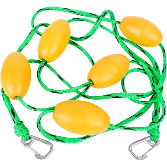 Floating Pool Safety Rope-16ft - Swimming Pool Lane Divider with Stainless Steel Hooks, Buoy Line with 5 Floats,Brightly Color to Divide the Pool Zone