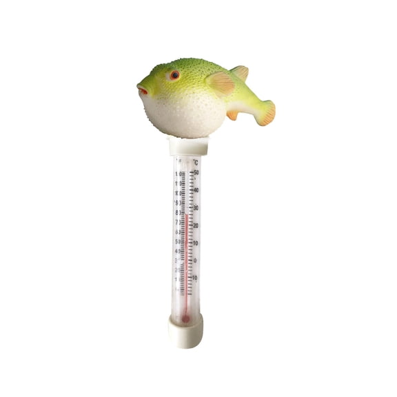 Floating Pool Thermometer, Animal Shape Water Temperature Gauge for Swimming Pool Hot Tub Pond, Cute Floating Pool Accessory for Outdoor Summer Fun Durable Plastic Temperature Reader