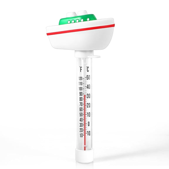 Floating Pool Thermometer, Large Display with String Easy to Read, Shatter Resistant, for Outdoor & Indoor Swimming Pools, Spas, Hot Tubs & Aquariums (Turtle)