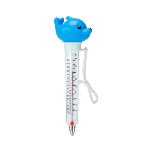 Floating Pool Thermometer, Large Easy To Read Vertical Scale With Fahrenheit And Celsius, Cartoon Animal Floating Thermometer For Pools And Hot Tubs (C)