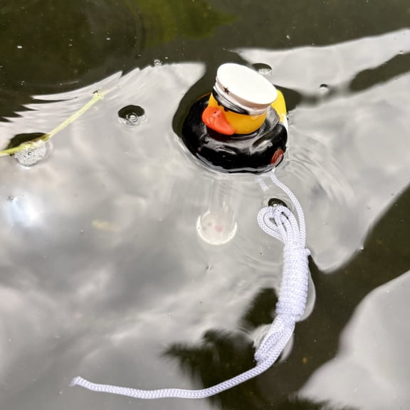 Floating Pool Thermometer, Large Size Easy Read with Tether for Swimming Pool, Spas, Hot Tubs, Ponds (Policeman Duck)