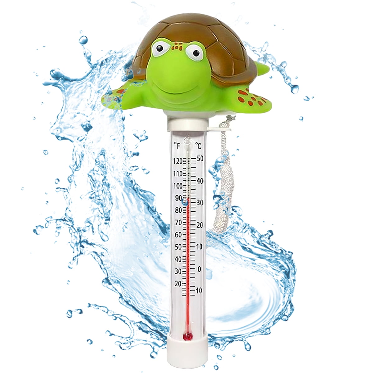 Floating Pool Thermometer Shatterproof Cartoon Turtle Swimming Pool ...