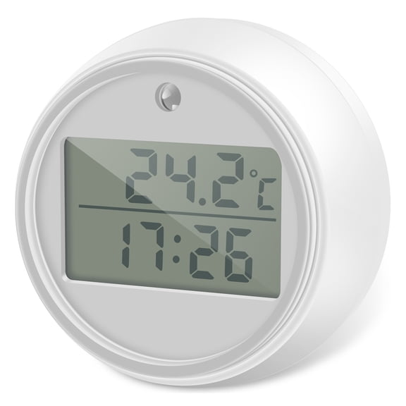 Floating Pool Thermometer Water Clear Digital LCD Temperature Monitor with Flashing Light LED