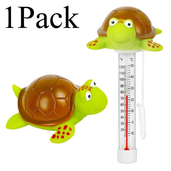 Floating Pool Thermometer with Lanyard, Large Clear Display Easy Read Temperature Gauge for Outdoor/Indoor Pools, Spas, Hot Tubs & Ponds