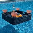 thumbnail image 1 of Floating Pool Tray Floating Serving Tray Table & Bar - Pool Floats for Adults, Spas, & Pool Parties - Floating Tray for Pool Serving Drinks, Sunjoy Floating Brunch 24x24'' Food on The Water -Navy, 1 of 9