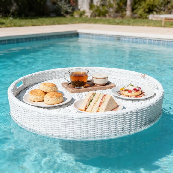 Floating Pool Tray Floating Serving Tray Table Bar - Swimming Pool Floats for Adults, Floating Table, Used for Placing Food