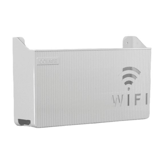 Floating Projector Shelf Rack, WiFi Router Storage Box, Wall Mounted Cable Box Cover Hider TV Shelf for DVD Players, TV Boxes, Remote Controls, Wireless WiFi