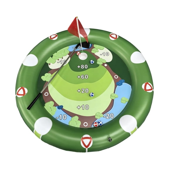 Floating Putting Green Game Set for Swimming Pool Family Water Activity with Cups Outdoor Recreation Practice Portable Easy Storage Lightweight Pack