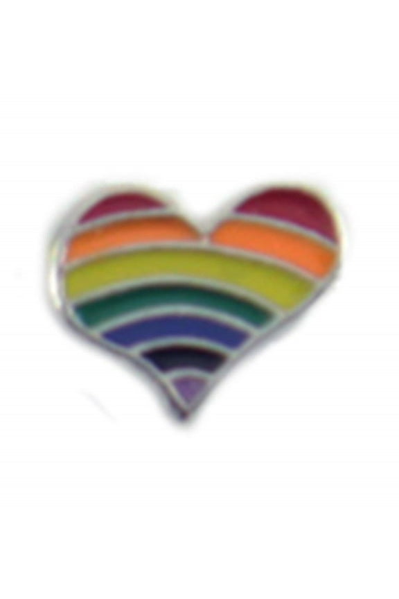 Floating (Rainbow Heart Charm)